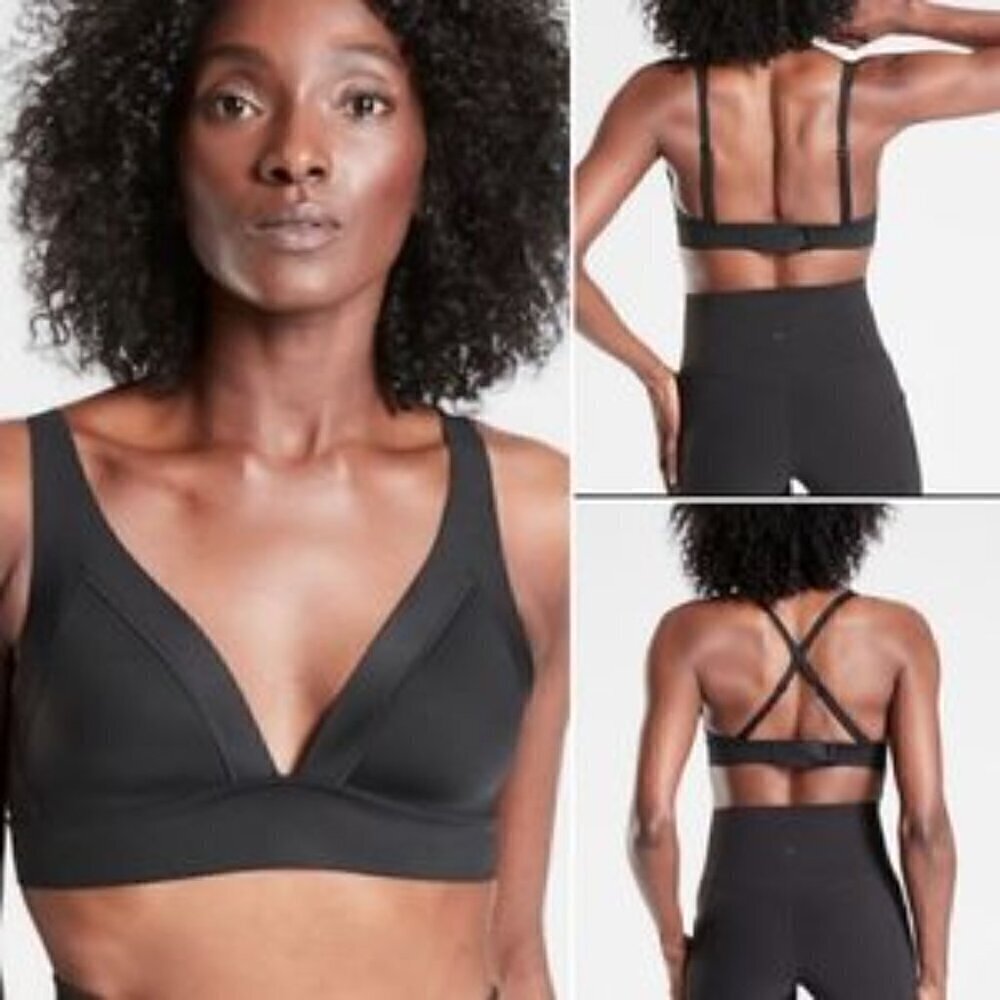 ATHLETA A-C essential bra convertible black small yoga sport